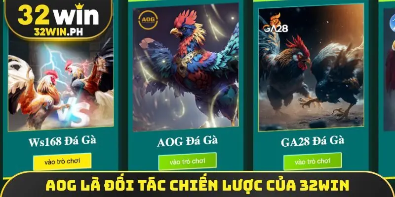 AOG là đối tác chiến lược của 32WIN
