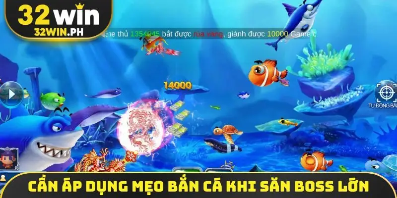 Cần áp dụng mẹo bắn cá khi săn boss lớn