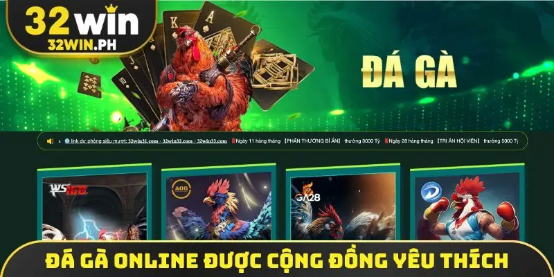 Đá gà online được cộng đồng yêu thích