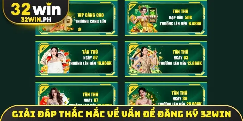 Giải đáp thắc mắc về vấn đề đăng ký 32WIN