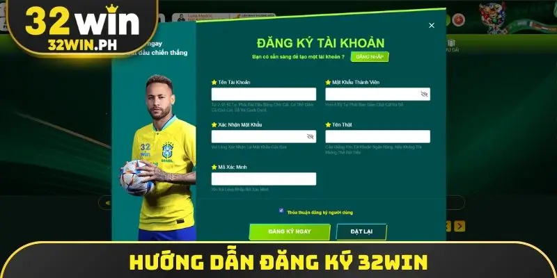 Hướng dẫn đăng ký 32WIN